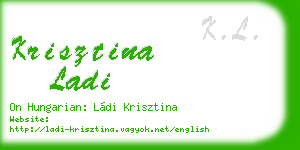 krisztina ladi business card