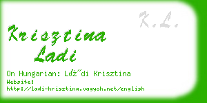 krisztina ladi business card